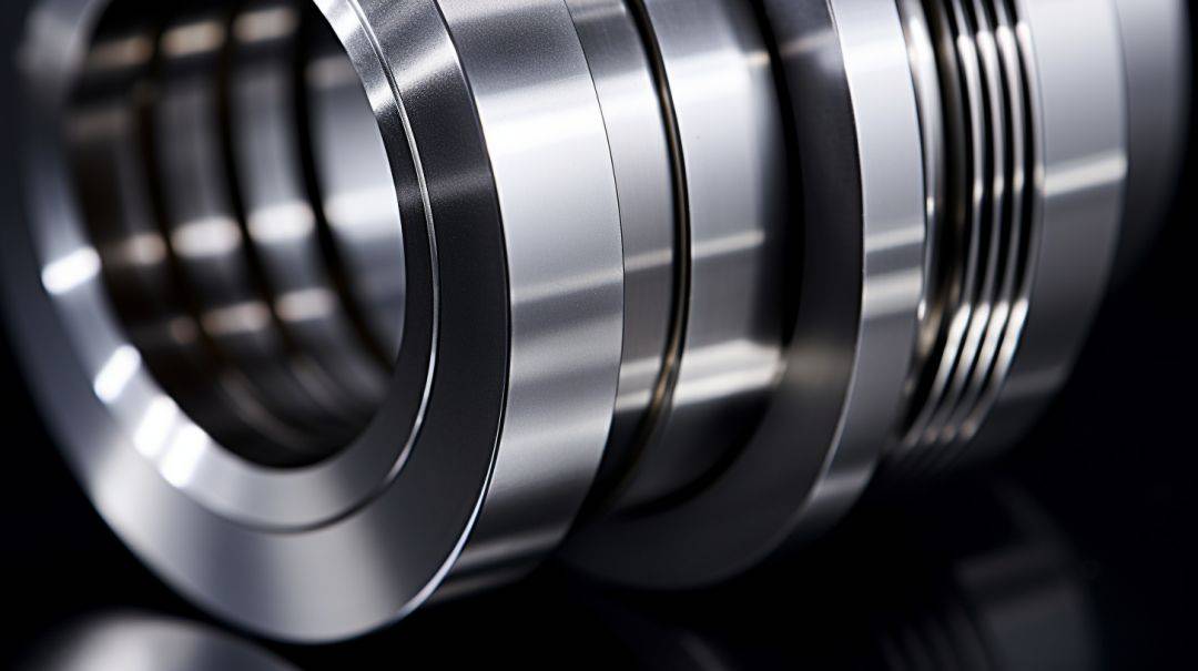 Close-up shot of a perfectly machined deep drawn part